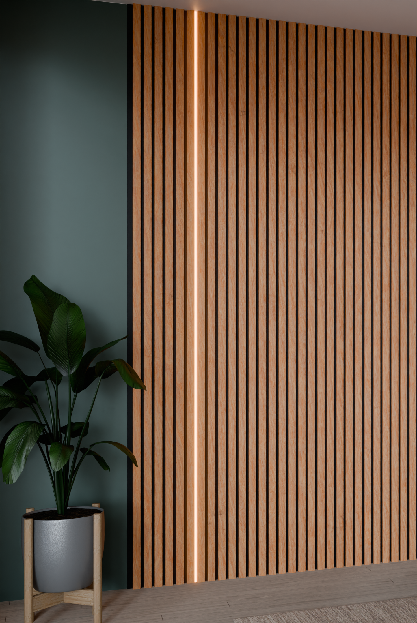 x1 Standard Warm White Slat Wall Light Bar