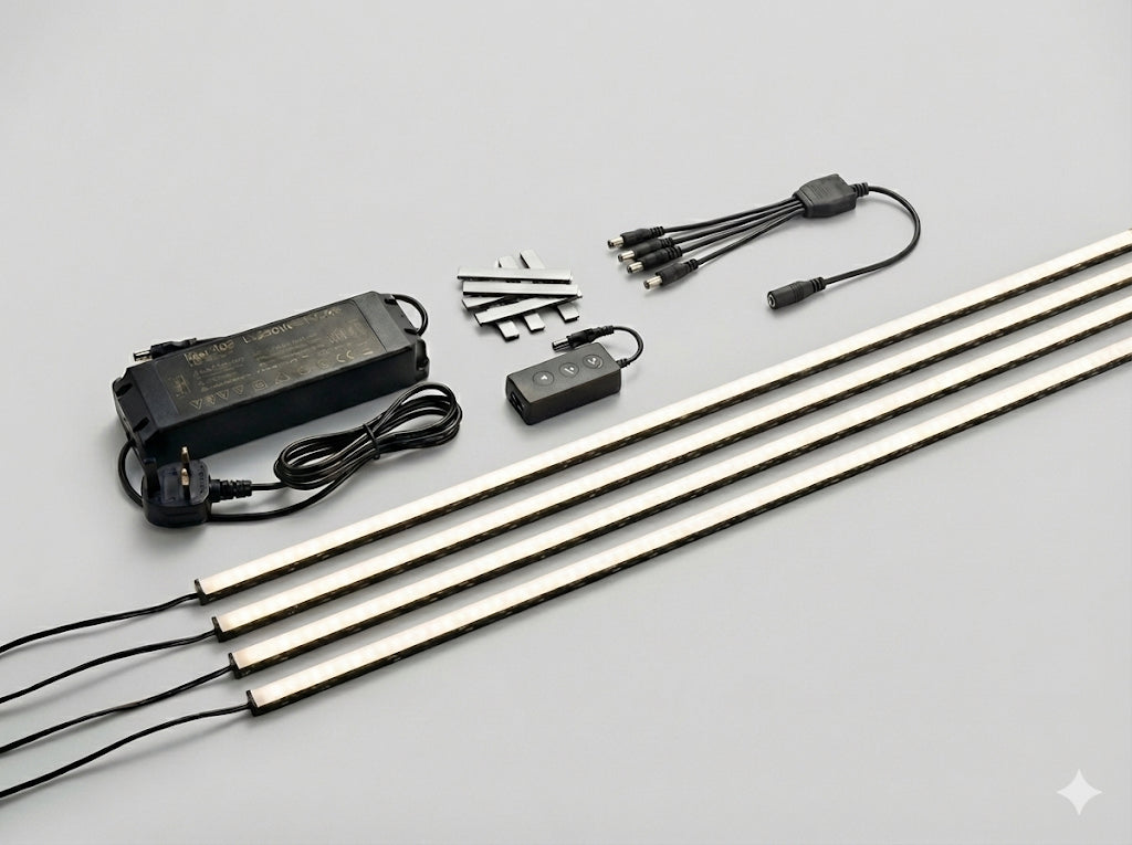 x4 Standard Warm White Slat Wall Light Bars