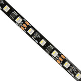 PixelStrip RGBW, 12v, 60 LED, 2700k, UCS2904, Black PCB, 18w/m