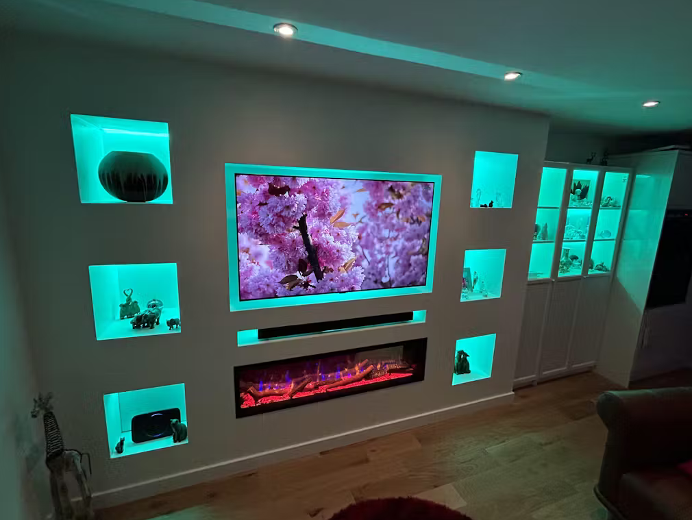 TV media wall LED lighting