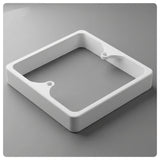 White HALO Smart Switch Spacer Plate 15mm designed as a square frame for wall switches
