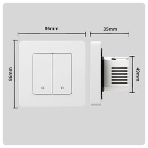 2 Gang White — HALO Smart Switch