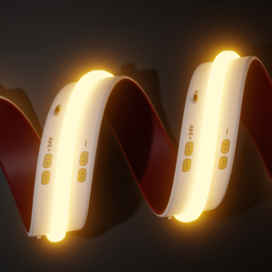 Seamless8 No Spot 2700k Warm White COB LED Strip Lights 24v 7w