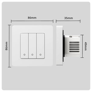 3 Gang White — HALO Smart Switch