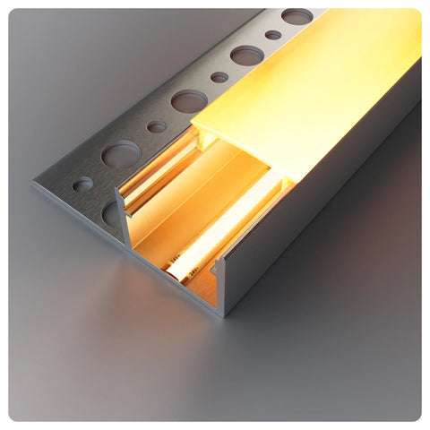 1m ALU34 Tile In LED Profile, 37 x 13mm