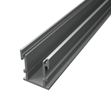 ALU35 aluminium floor profile shown with its open lighting channel