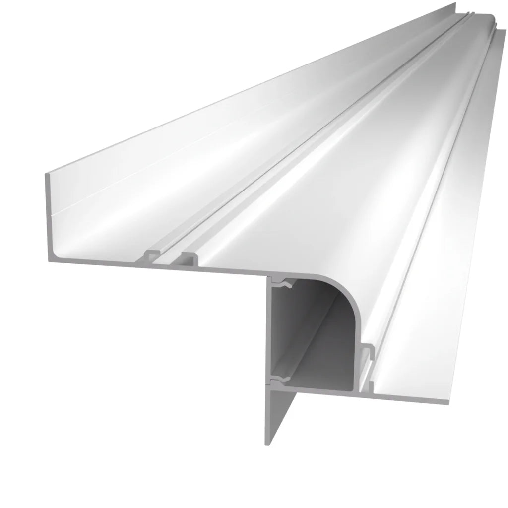 ALU71 aluminium shadow-gap LED profile showing its channel and mounting flange