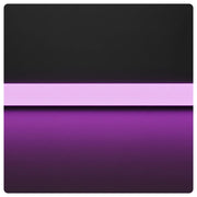 Pink stripe variant of BLAQ Iris Slat Wall Lighting Starter Kit against a dark backdrop