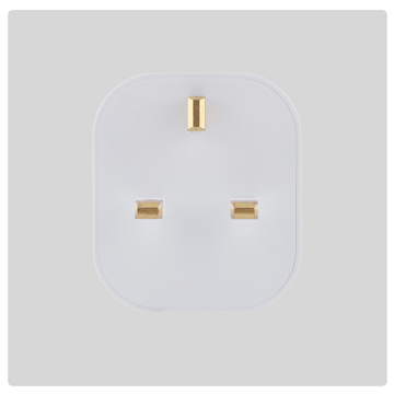HALO Smart Plug Pack four white UK style plugs with gold pins
