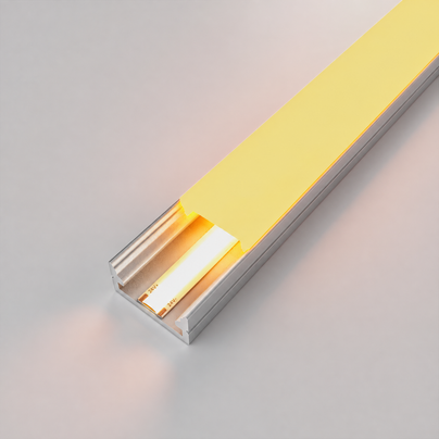 1m ALU12 Surface Mounted LED Profile, 12 x 7mm