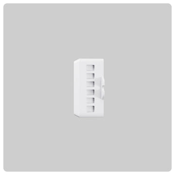 White HALO Smart Interface LED control module with vertical slots and side dial