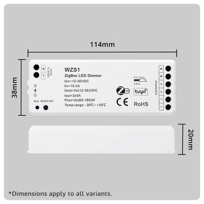 HALO Zigbee LED Strip Interface, Single-Colour, CCT or RGBW