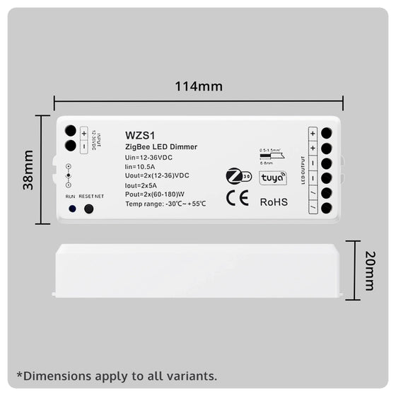 HALO Zigbee LED Strip Interface, Single-Colour, CCT or RGBW