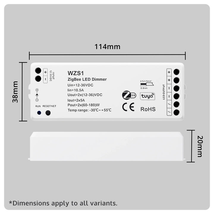 HALO Zigbee LED Strip Interface, Single-Colour, CCT or RGBW