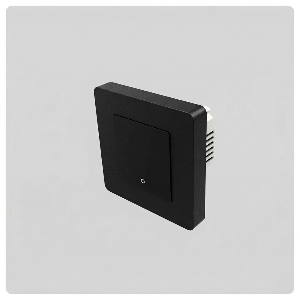 HALO Zigbee Smart Light Switch, Black, 1-3 Gang