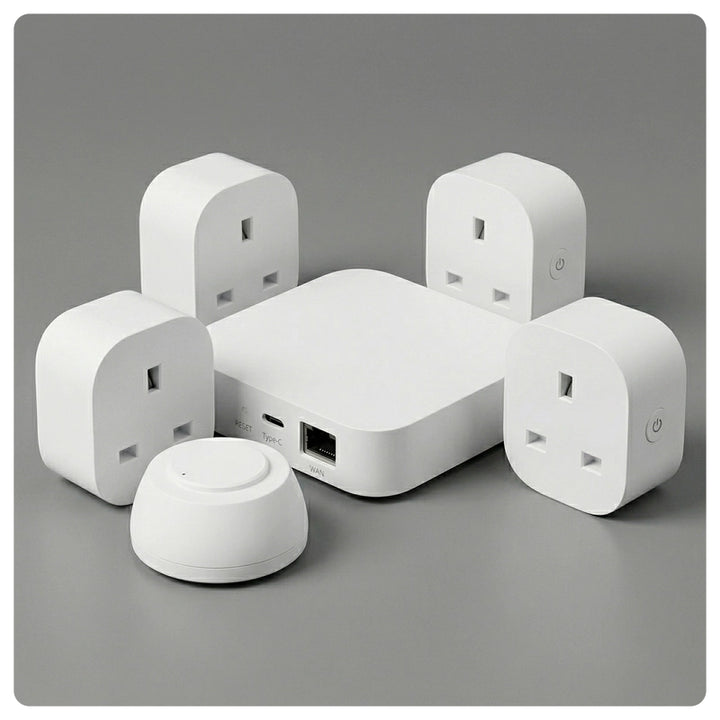 HALO Zigbee Gateway Starter Kit with Presence Sensor & 4 Plugs