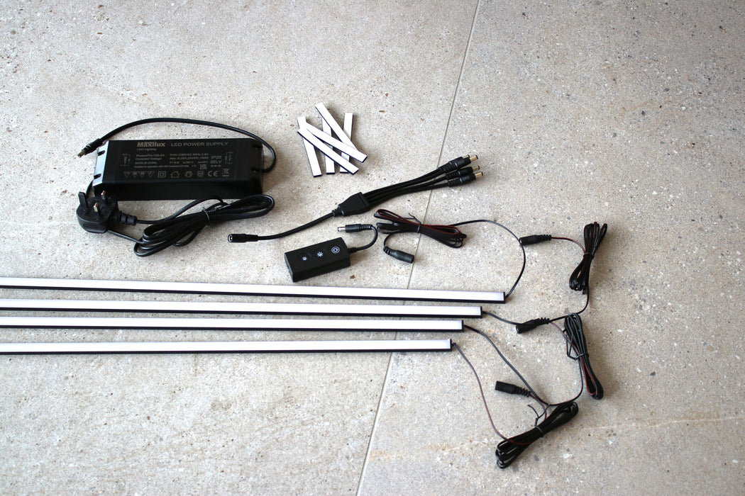 x4 Standard Cool White Slat Wall Light Bars