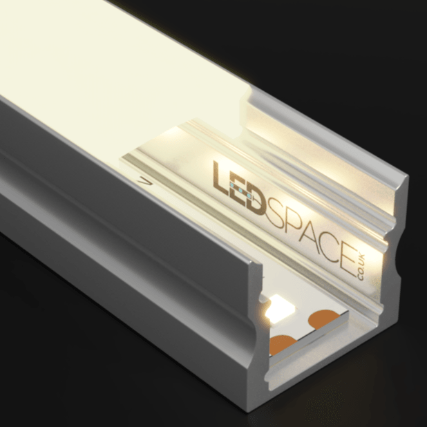 2m Deep Recessed LED Profile Extrusion Channel | Aluminium Trunking ...