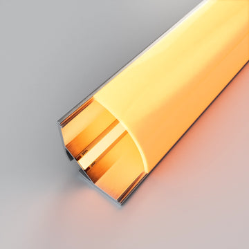 120m (60 x 2m) ALU16 Corner LED Profile, 30 x 26.5mm