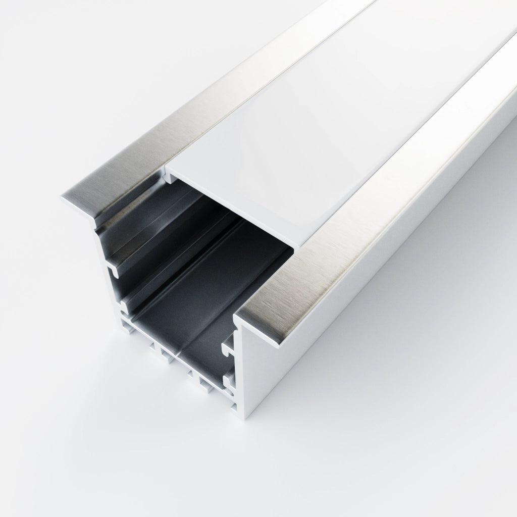 2m ALU17 Recessed LED Profile, 50 x 35mm