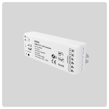 Angled view of HALO WZS2 ZigBee CCT LED Controller with terminal block
