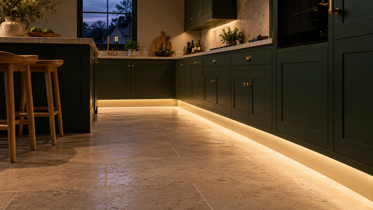 Kitchen plinth LED lighting concept