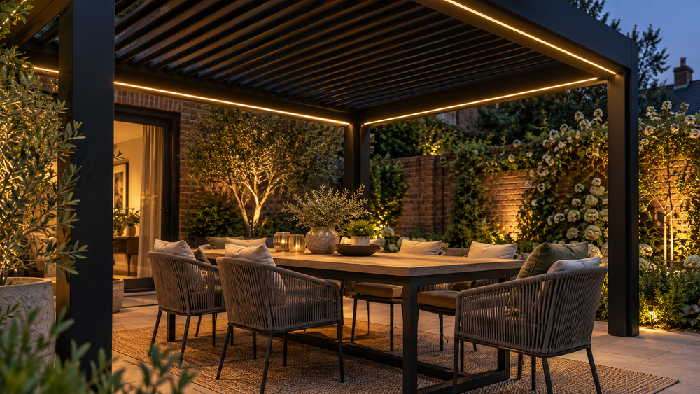 Pergola, Gazebo &amp; Veranda LED Lighting concept