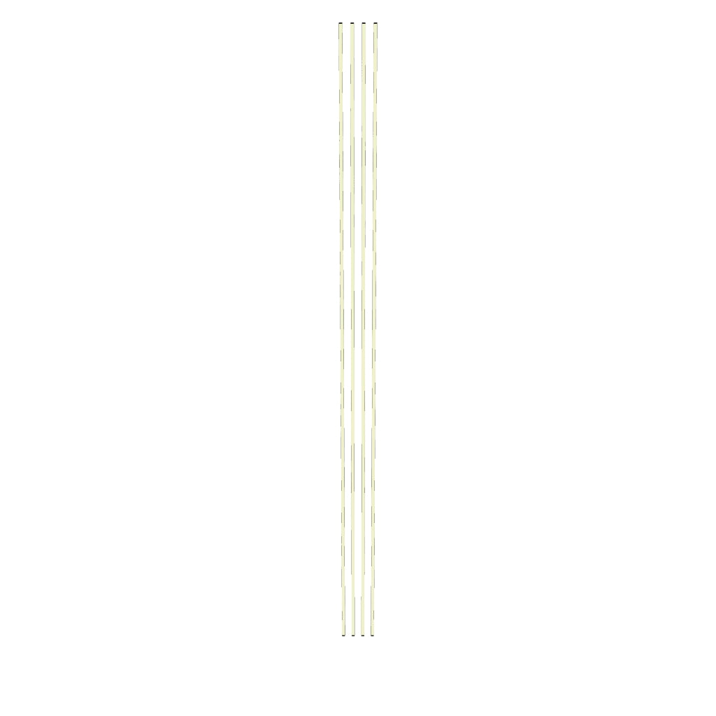 x4 Warm White Slat Wall Light Bars (12mm Wide)