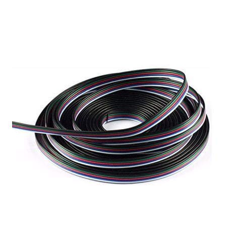 5-Core Flex Cable for RGBW Colour Changing LED Strip | 1m - LEDSpace