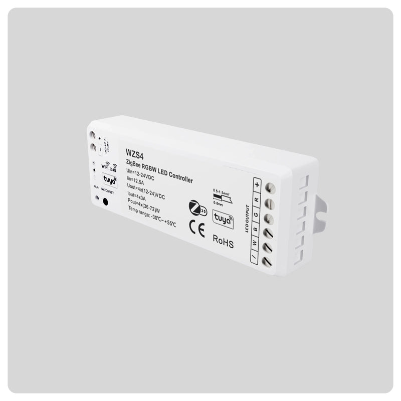 HALO Smart Interface LED control module angled view with screw terminal block