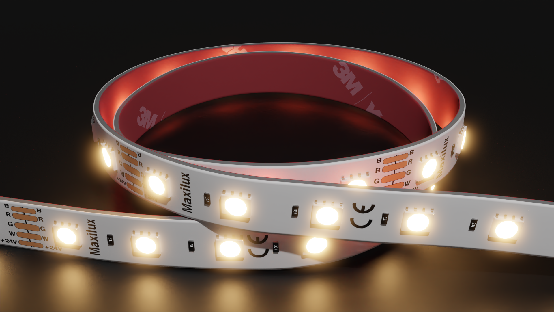 Warm White LED Strip Lights (2500K to 3500K), Next Day Delivery