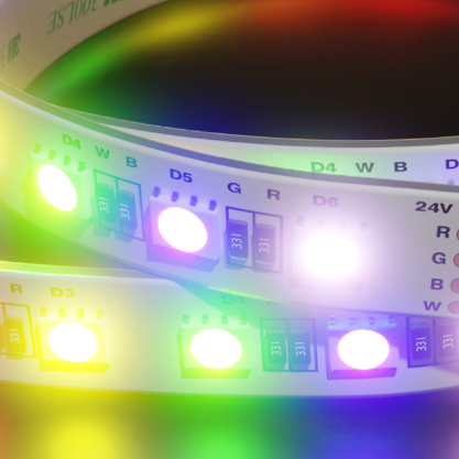 ColourStrip RGB + Warm White LED Strip, 12mm, 24V