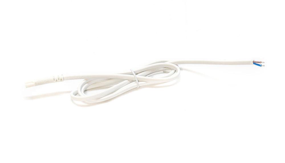 240V HaloLED Cable 1m Male White LS0H & Tinned Ends by LEDSpace Maxilux