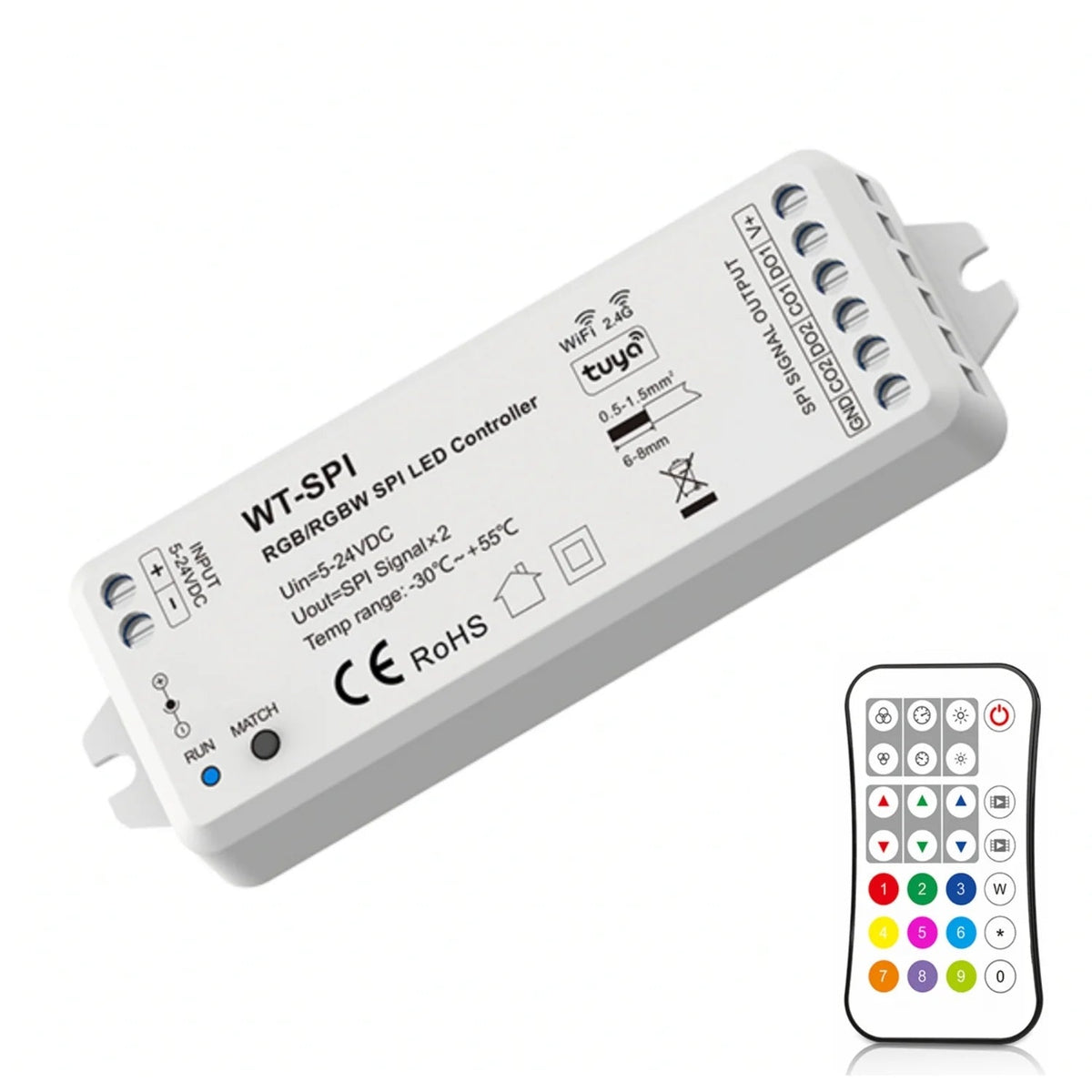 SPI Receiver and Remote Set for Pixel LED Strip – LEDSpace